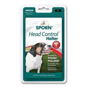 NEW SPORN HEAD CONTROL Dog Halter designed for Tough Pullers size Medium BLACK